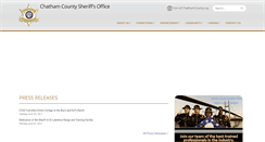 Desktop Screenshot of chathamsheriff.org