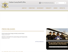Tablet Screenshot of chathamsheriff.org